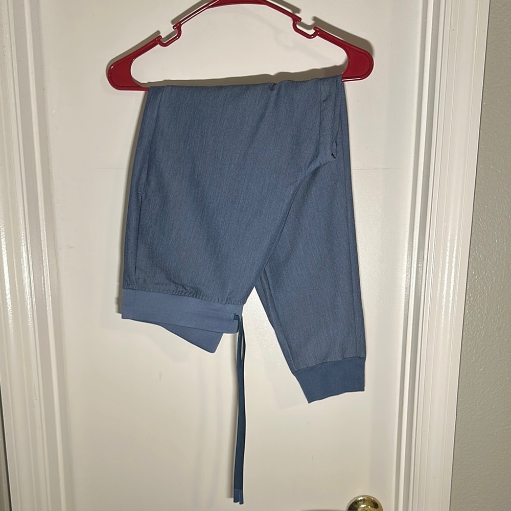 Heathe Blue Mandala Jogger Scrub Pants